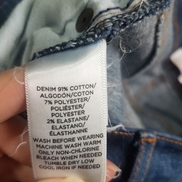 Ann Taylor Loft Distressed Skinny Jeans 00 - Picture 6 of 7